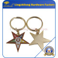 Masonic Colored Oes Metal Keychain